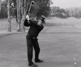 Golfspiller i sving - FTGBU Langbanemesterskab