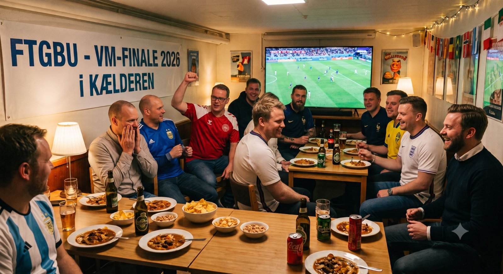FTGBU-medlemmer samlet i Kælderen til VM-finalen 2026